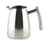 Café Ole - Jarra de Leche con una Pared de Acero Inoxidable, Acero Inoxidable, Mirror Finish, 10.5 x 10.5 x 10 cm