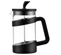 Café Olé Style Cafetera francesa de plástico y vidrio de 600 ml y 2 tazas, negra, VMP-06F