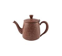 Café Olé Tetera Premium, Acero Inoxidable 18/10, Acabado en Grantio Rojo, 18oz, PT-018RG