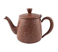 Café Olé Tetera Premium, Acero Inoxidable 18/10, Acabado en Grantio Rojo, 48oz, PT-048RG