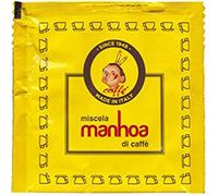Passalacqua Caffè, Cápsulas Monodosis Manhoa E.S.E., Paquete de 150 Monodosis, Tostado Auténtico Napolitano, Made in Italy, 75% Arábica con Sabor de Miel, Chocolate, Avellanas, Caramelo