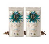 Café Platino Serene - Pack 2 sobres de 250g - Café Gourmet en Grano Descafeinado de Colombia Supremo - 100% Arábica