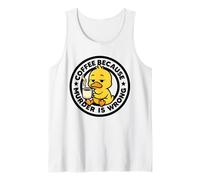 Café Porque el Asesinato es incorrecto Pato Ironía Y Sarcasmo Pato Camiseta sin Mangas