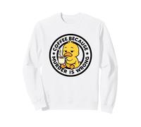 Café Porque el Asesinato es incorrecto Pato Ironía Y Sarcasmo Pato Sudadera