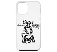 Café porque el asesinato está mal estilo retro Carcasa para iPhone 12/12 Pro