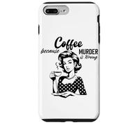 Café porque el asesinato está mal estilo retro Carcasa para iPhone 7 Plus/8 Plus
