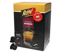 Café René | Big Pack Intensiva - 100 cápsulas para Nespresso®
