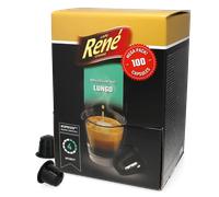 Café René | Big Pack Lungo - 100 cápsulas para Nespresso®