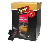 Café René | Big Pack Lungo Forte - 100 cápsulas para Nespresso®