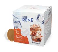 Café René | Café helado caramelo - 16 cápsulas para Dolce Gusto