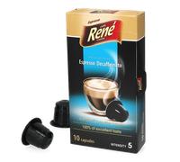 Café René | Espresso Decaffeinato - 10 cápsulas para Nespresso®