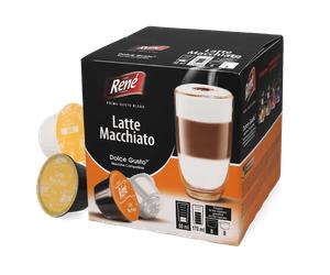 Café René | Latte Macchiato - 16 cápsulas para Dolce Gusto