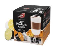 Café René | Latte macchiato vainilla - 16 cápsulas para Dolce Gusto