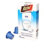Café René | Leche - René - 10 cápsulas para Nespresso®