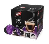 Café René | Lungo Forte - 16 cápsulas para Dolce Gusto