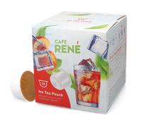 Café René | Té helado de melocotón - 16 capsulás para Dolce Gusto