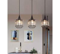 Cafe Restaurant Three Lights Crystal Minimalist Creative Chandelier Corridor Bar Table Lamps Led (Size : A)