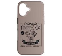 Café Retro Catahoula Leopard Dog, Divertido Amante del café para Perros Carcasa para iPhone 16