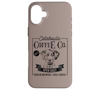 Café Retro Catahoula Leopard Dog, Divertido Amante del café para Perros Carcasa para iPhone 16 Plus
