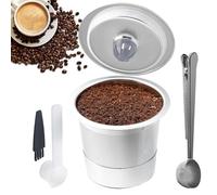 Café reutilizable, vainas reutilizables para café, Filtros de café de acero inoxidable recargables, Lavavajillas taza de filtración reutilizable con seguridad para oficinas, hogar,