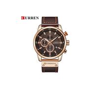 (Café rosa) Relojes deportivos militares de marca de lujo Curren para hombre, reloj de cuarzo para hombre,