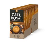Café Royal Caramel Flavoured Edition Nespresso (R)* 100 cápsulas de café compatibles de aluminio, grosor 4/10, paquete de 10 x 10