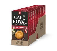 Café Royal Doppio Espresso - Cápsulas para cafetera Nespresso (100 unidades, intensidad 11/10, certificado UTZ, de aluminio)