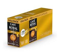 Café Royal, Espresso Promo Pack, 100 cápsulas compatibles con Nespresso (R), 80% aluminio reciclado, certificado Rainforest Alliance, 100% café arábica, intensidad 6
