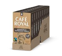 Café Royal, Honduras Espresso Forte, 100 cápsulas compatibles con Fairtrade Nespresso (R), 80% aluminio reciclado, certificado Fairtrade, 100% café arábica, intensidad 9