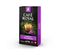 Café Royal Lungo Classico - 100 cápsulas para cafetera Nespresso - Intensidad 6/10 - Cápsulas de café de aluminio con certificación UTZ