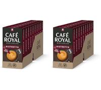 Café Royal Ristretto - Cápsulas para cafetera Nespresso (100 unidades, intensidad 9/10, con certificado UTZ, de aluminio) (Paquete de 2)