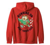 Café Running On Plot Twists Iced Owl Reader Sudadera con Capucha