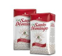 Café Santo Domingo 2 bolsas de 8 onzas, café molido - Producto de la República Dominicana Pack de 2 | Café Premium - Marca Induban by Universabor, Tueste Medio, Sabor Intenso y Aroma Inigualable