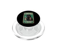 Café sarcástico Gato Café Porque el Asesinato está Mal Hombres Papás PopSockets PopGrip para MagSafe