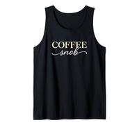 Café Snob Cafeína Lover Barista Espresso Roasting Camiseta sin Mangas