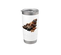 Café Somebody's Feral Aunt Retro Raccoon Pumpkin Spice Vaso térmico de acero inoxidable de doble pared