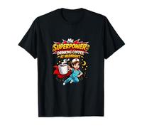 Café Superpower Nurse Night Shift a Medianoche Camiseta