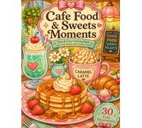 Cafe Sweets & Food Moments: Cute & Cozy Coloring Book with Cafe Drinks and Comfort Food