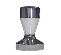 Café Tamper Machina de prensa café madera maciza acero inoxidable Espresso Prensador(Silver,58mm)