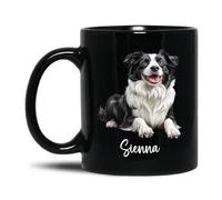 Café Taza Border Collie Taza Desayuno Diseños Regalo Tazas Personalizada Tazas Cafés De Cerámica Para Compañeros Parejas Todas Las Ocasiones 330 Ml