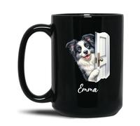 Café Taza Border Collie Taza Desayuno Diseños Tazas Personalizada Premium Regalo Tazas Para Pareja Ingenieros Compañeros 330 ML