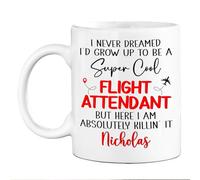 Café Taza De Mayor Me Gustaría Ser Auxiliar De Vuelo. Taza Desayuno Diseños Tazas Personalizada Decorativa Regalo Tazas Para Ingenieros Compañeros Parejas 330 ML