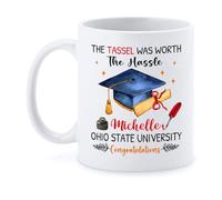 Café Taza La Borla Valió La Pena La Molestia Taza Desayuno Personalizada Tazas Personalizada Diseños Tazas Café Para Aniversario Cumpleaños Profesoras 330 Ml