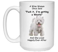 Café Taza Una Vez, Una Mujer Sabia Dijo: "Me Estoy Poniendo Blanca Como Un Westie". Taza Desayuno Diseños Tazas Personalizada Personalizada Regalo Tazas 330 ML