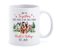 Café Taza Y Así Juntos Construyeron Una Vida Que Amaron Taza Desayuno Clásico Tazas Café Personalizada Regalo Tazas Para Cumpleaños Compañeros Aniversario 330 Ml