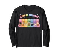 Café Terapia Lindo Amante Kawaii Humor Arte Anti Depresivo Manga Larga