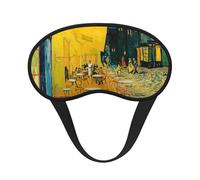 Cafe Terrace at Night - Antifaz de poliéster para dormir, bloqueo de luz, máscara para dormir de noche, cegador de ojos