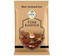 Café turco Osso - 1 x 100 g, molido fino, disfrute tradicional del café, aromático e intenso, adecuado para preparación de moca y espresso