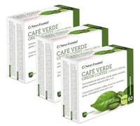 Café verde 2800 mg. | (complex) | 60 Cápsulas | 3 Unidades | Con Cola de Caballo | Alcachofa | Grama | Vainas de Judías | Ortosifón y sen | Antioxidante | Diurético.