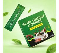 Café Verde Adelgazante Con Extracto De Ganoderma For El Control Del Peso Y La Cintura, 18 Sobres(2pcs)